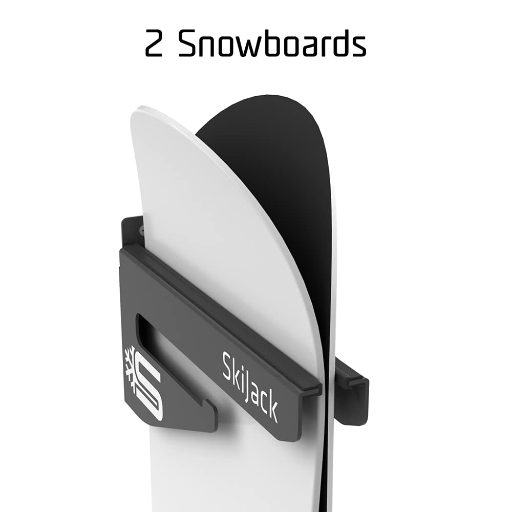 Skijack Ski and Snowboard Wallmount Storage Hanger