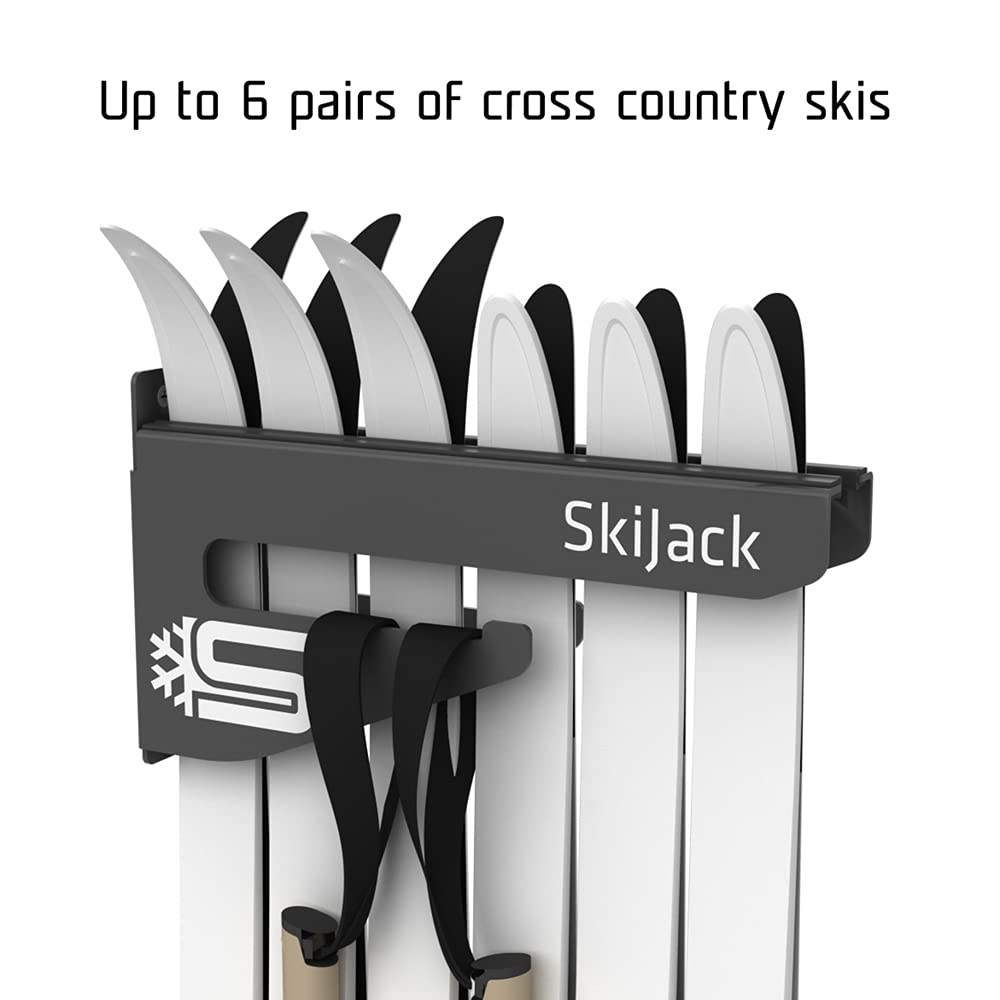 Skijack Ski and Snowboard Wallmount Storage Hanger