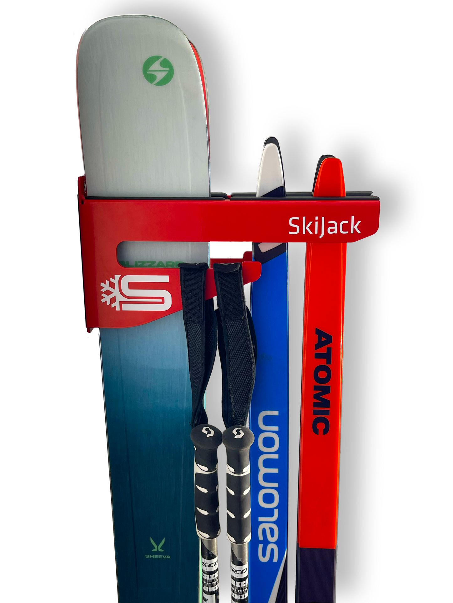 Skijack Ski and Snowboard Wallmount Storage Hanger
